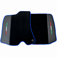 Black Floor Mats for Ferrari Amalfi (2025-2027) with Leather