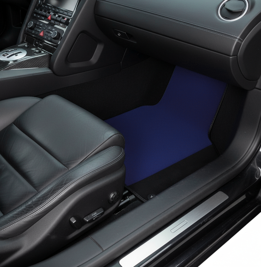 Tapis de voiture Sur mesure Bleu Foncé pour Lamborghini