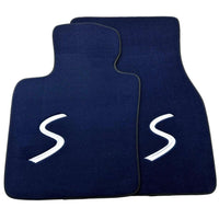 Dark Blue Floor Mats for Mini Cabrio F57 Convertible (2016-2023) - AutoWin