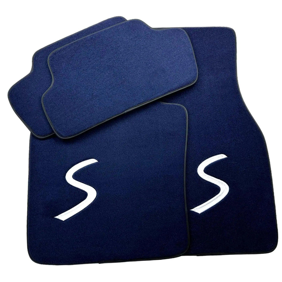 Dark Blue Floor Mats for Mini Clubman F54 (2015-2019) - AutoWin