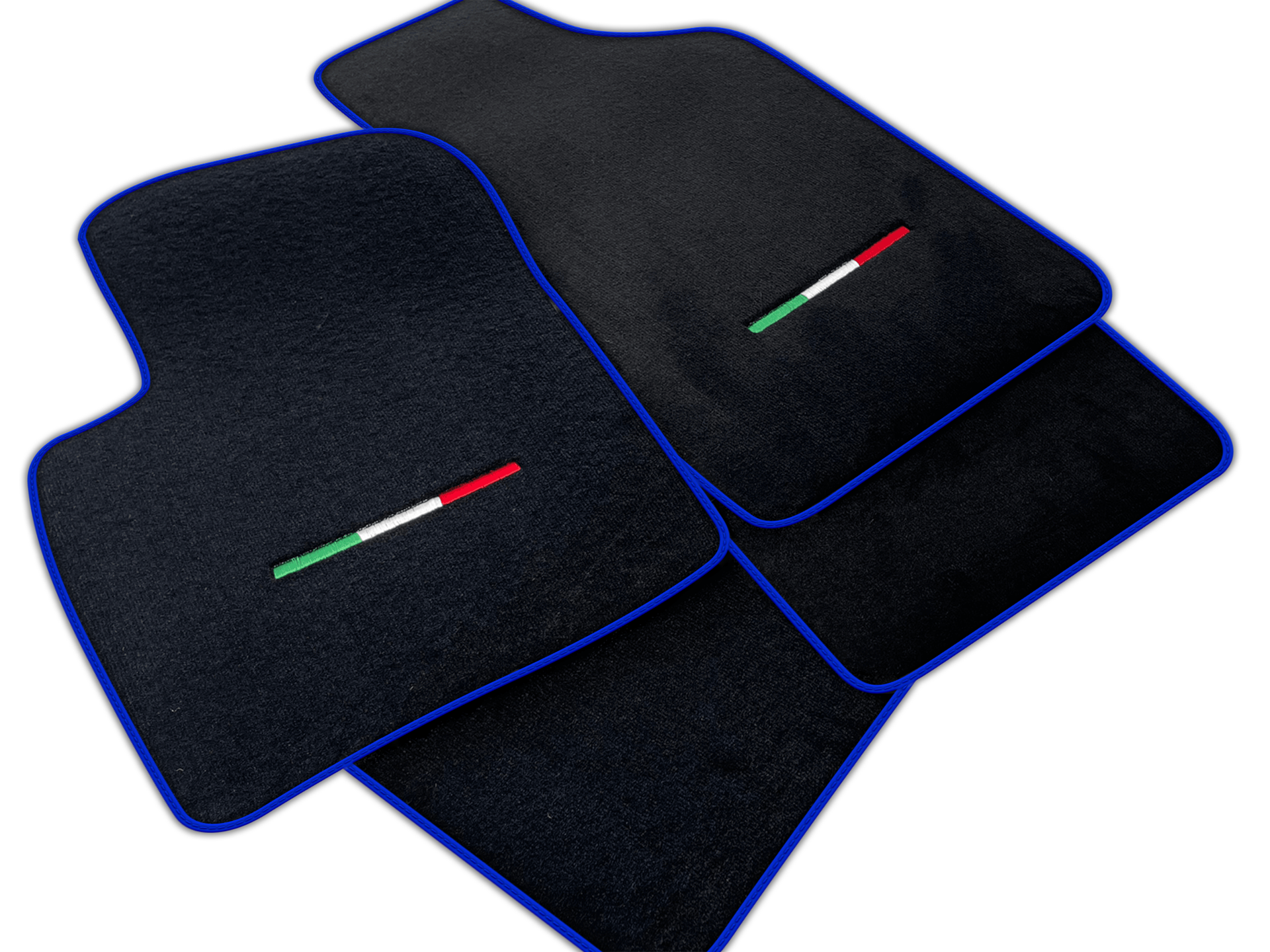 Italian Edition Black Floor Mats for Fiat 500 e (2020-2024) Hatchback