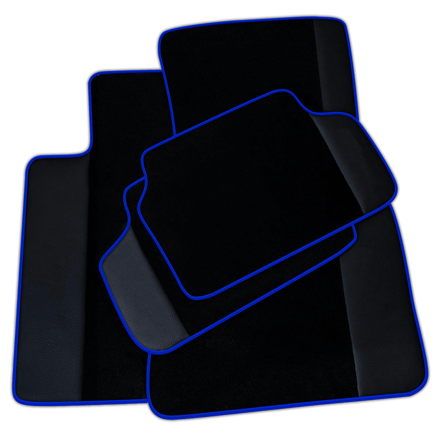 Black Floor Mats for BMW 2 Series Gran Tourer F46 (2015-2022) 5 Seats with Leather | Various Trim Colors