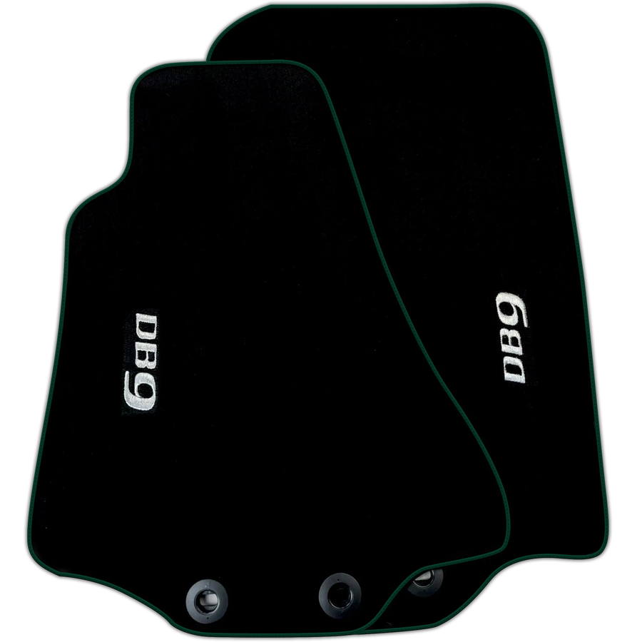 Black Floor Mats for Aston Martin DB9 Volante (2004-2016) Convertible Various Trim Colors