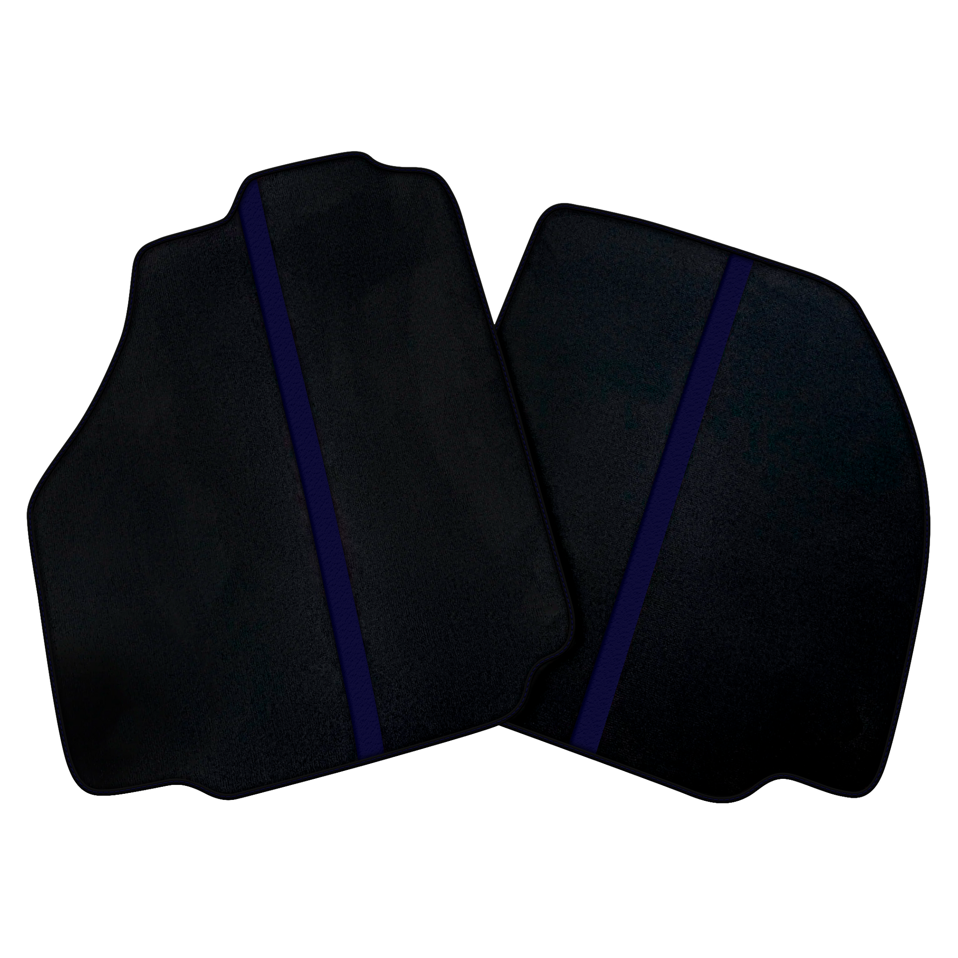 Black Car Floor Mats with Leather Line for Ferrari 488 GTB (2016-2022) | Various Colors