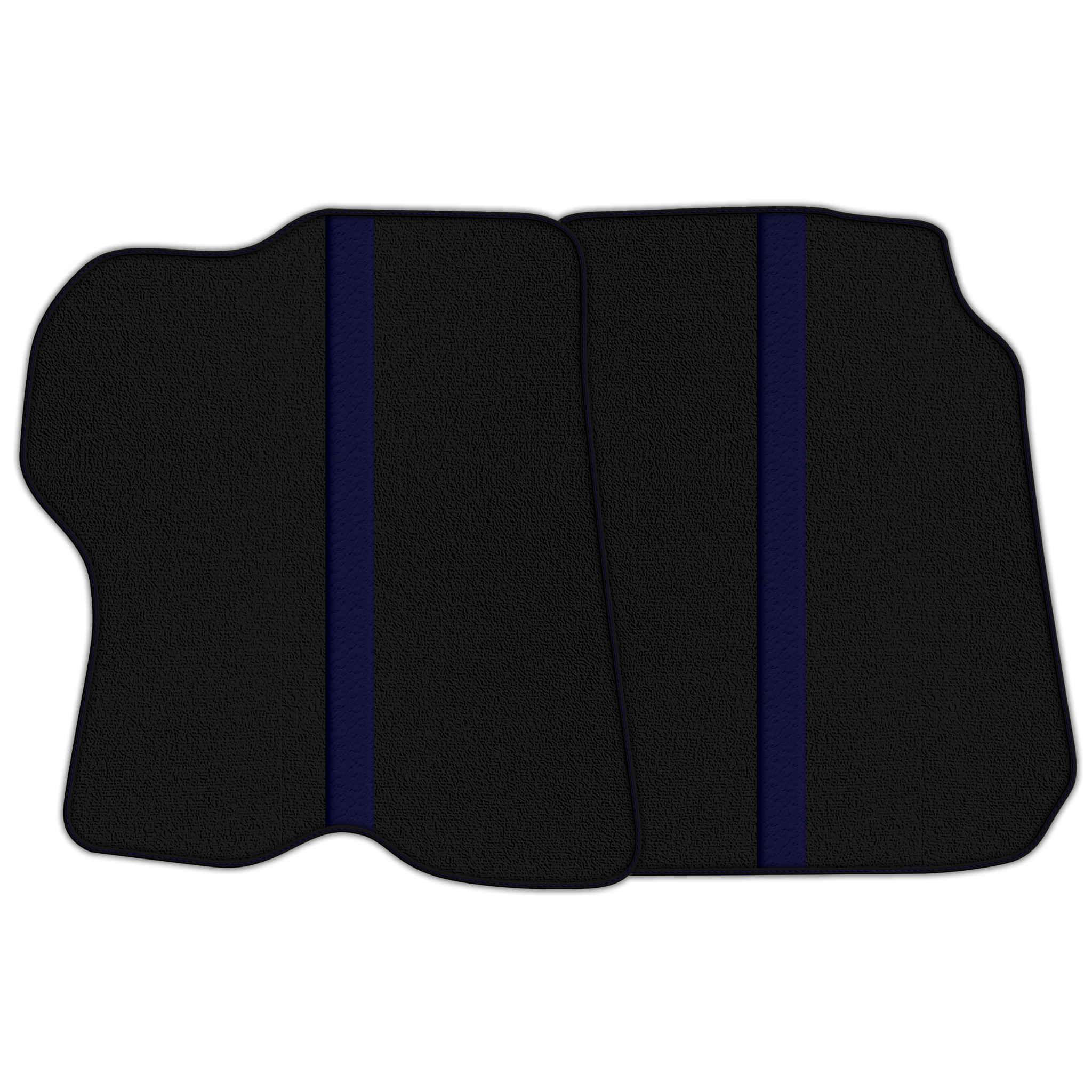 Custom Black Floor Mats with Leather Line for Ferrari FF (2011-2016)