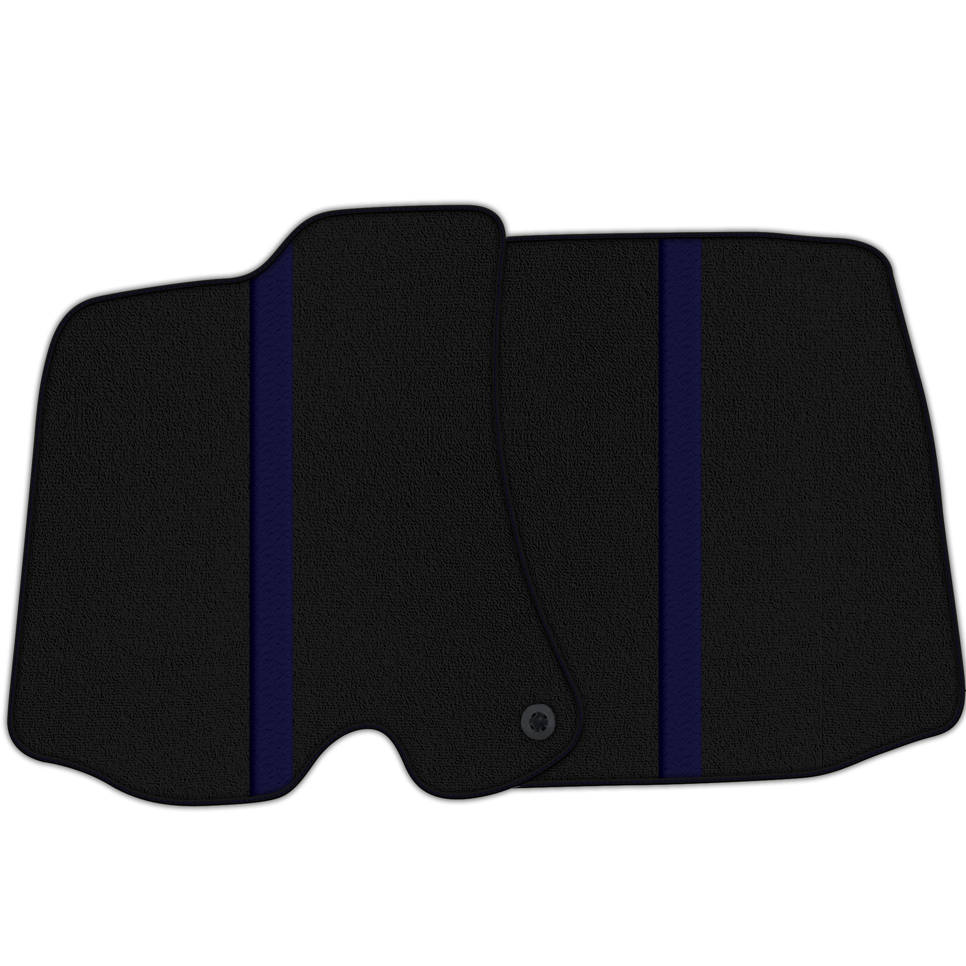 Black Floor Mats with Leather Line for Ferrari Roma (2021-2024) - Various Colors