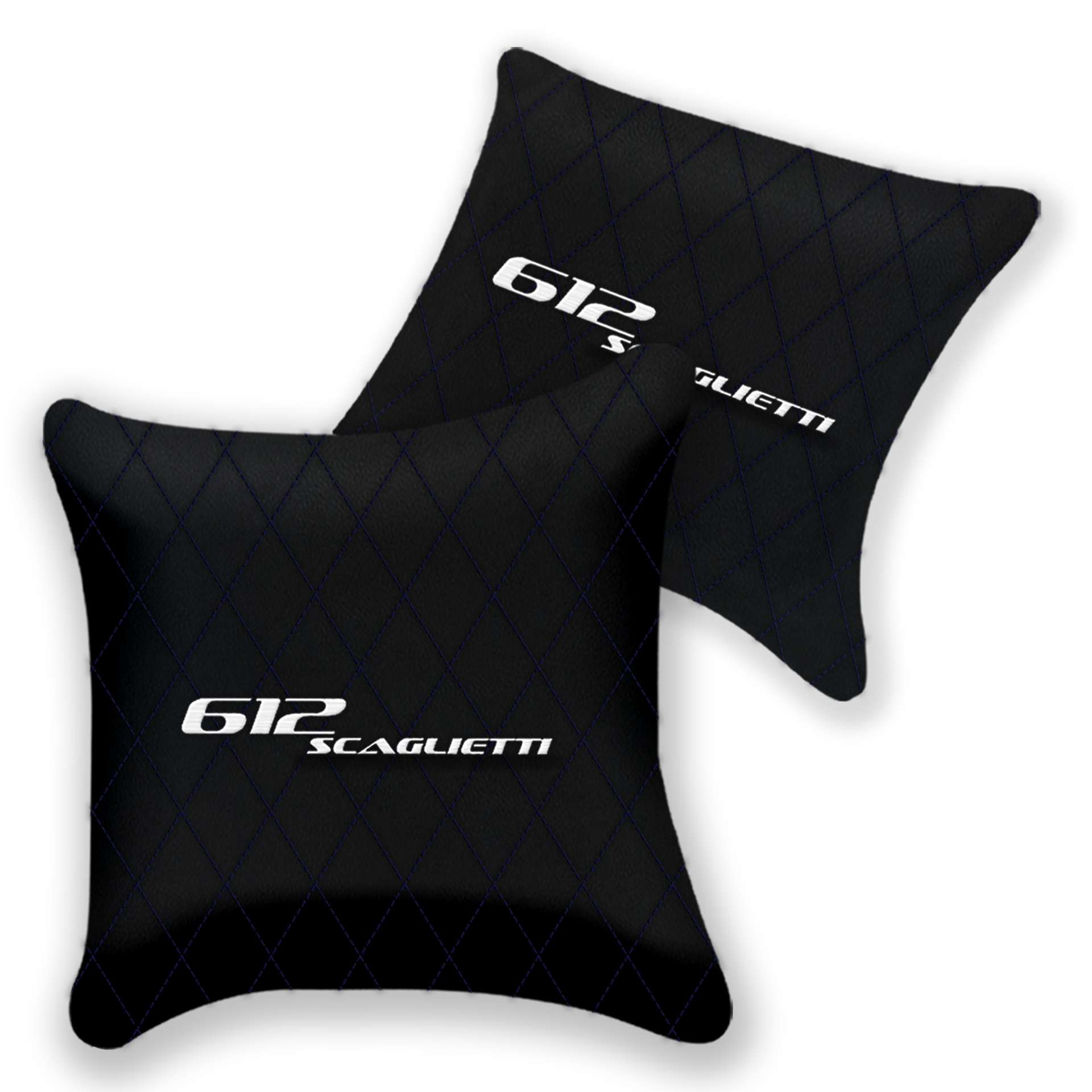 Customizable Black Leather Pillows for Ferrari 599 Coupe 2006-2012