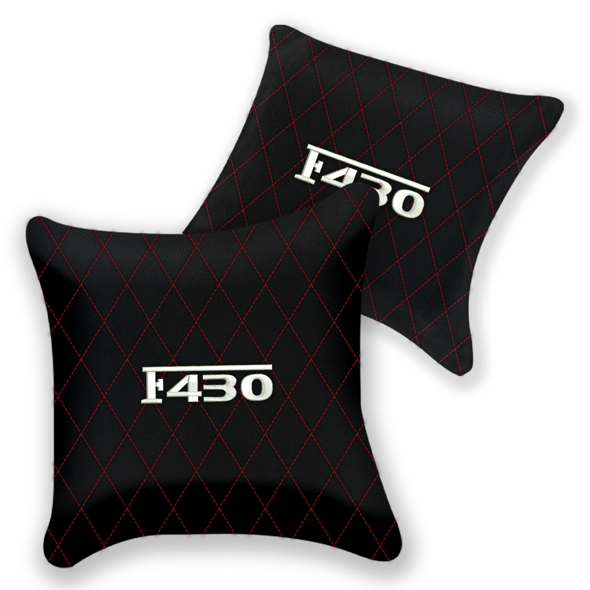 Customizable Black Leather Pillows for Ferrari F355 (1994-1999)
