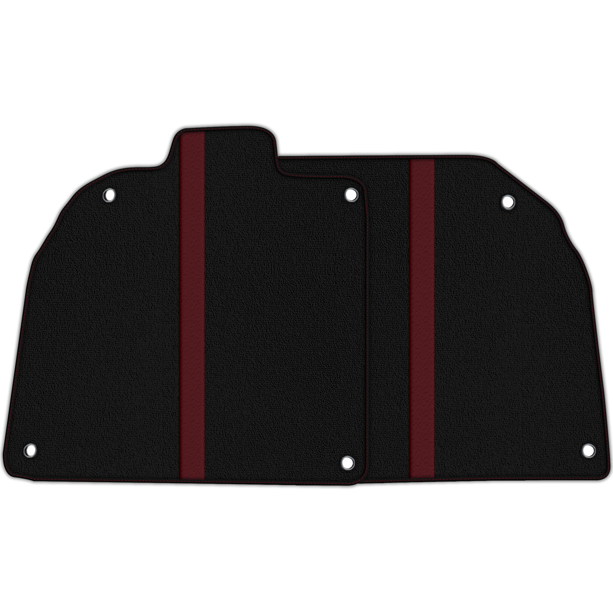 Black Floor Mats with Leather Line for Lamborghini Aventador SV - Various Colors