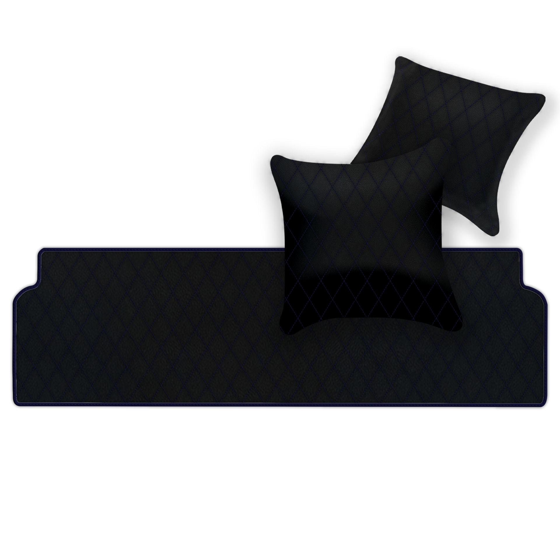 Premium Black Leather Floor Mats for Ferrari 328 GTS (1985-1989)