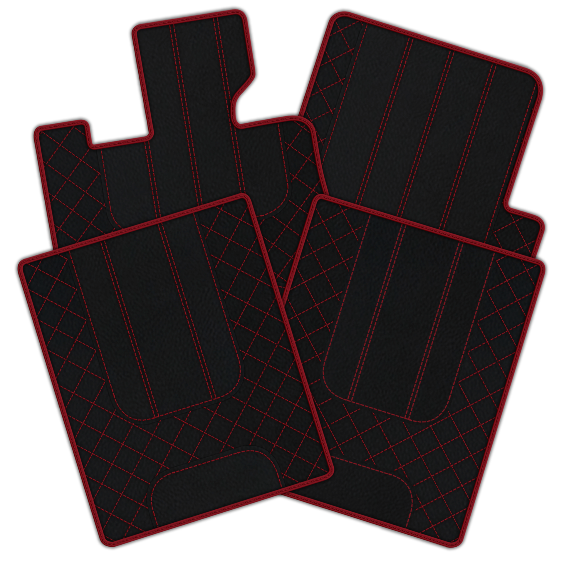 Red Floor Mats For Bentley Arnage Red Label RL (1998-2009) - AutoWin