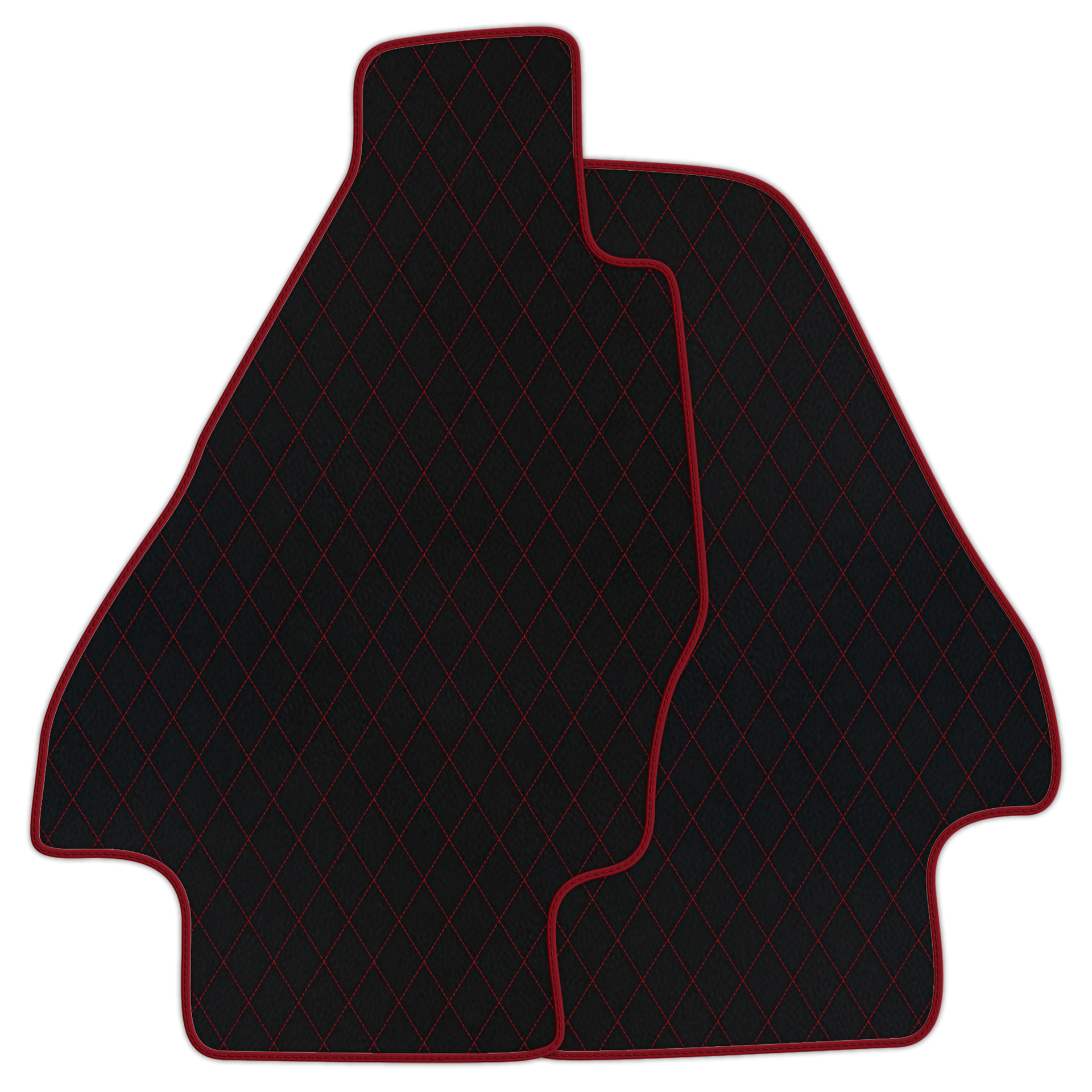 Tapis de voiture en cuir personnalisable avec motif en diamant unique pour Ferrari Dino GT4 (1973-1979) - AutoWin