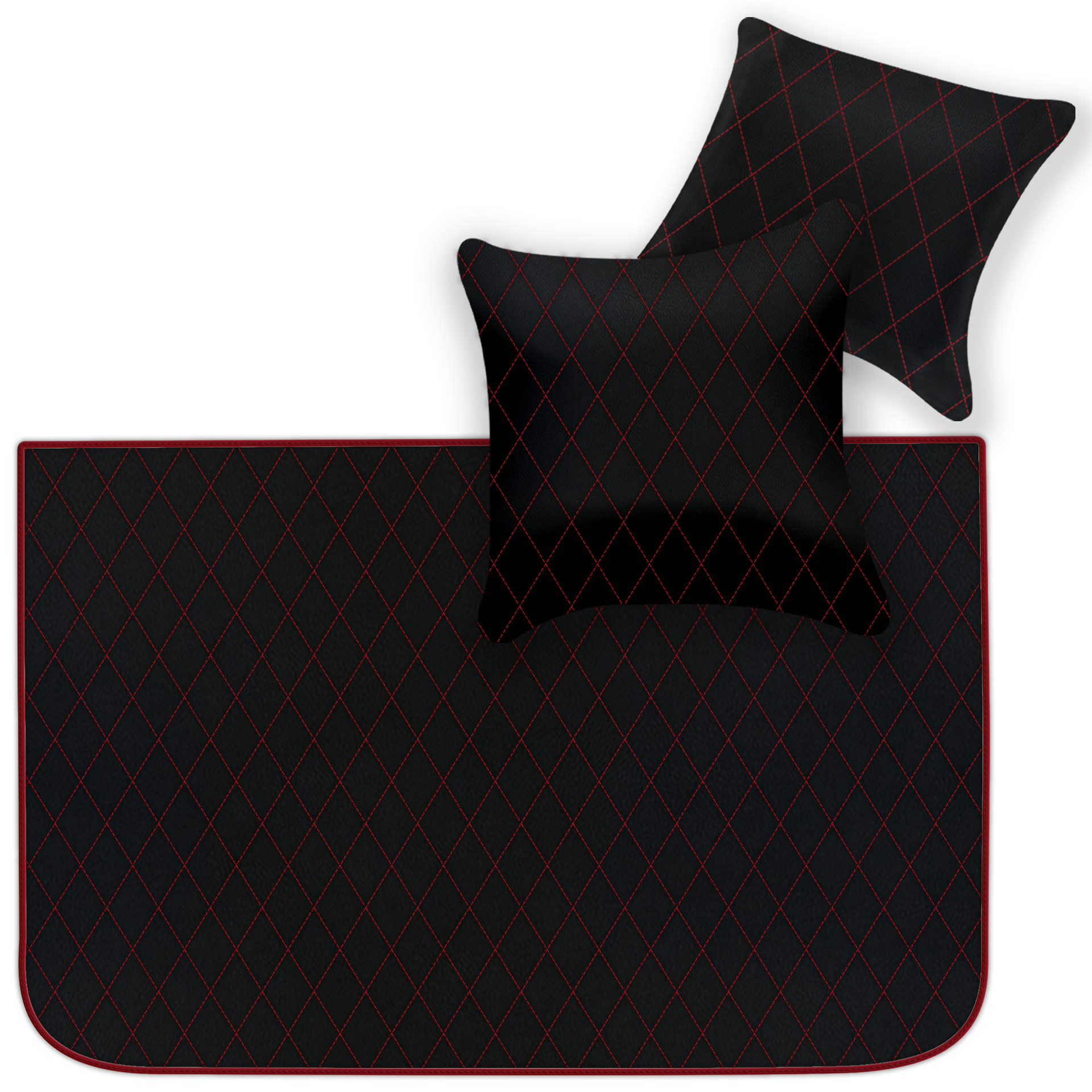 Black Leather Floor Mats for Ferrari F355 (1994-1999) | AW1 Design