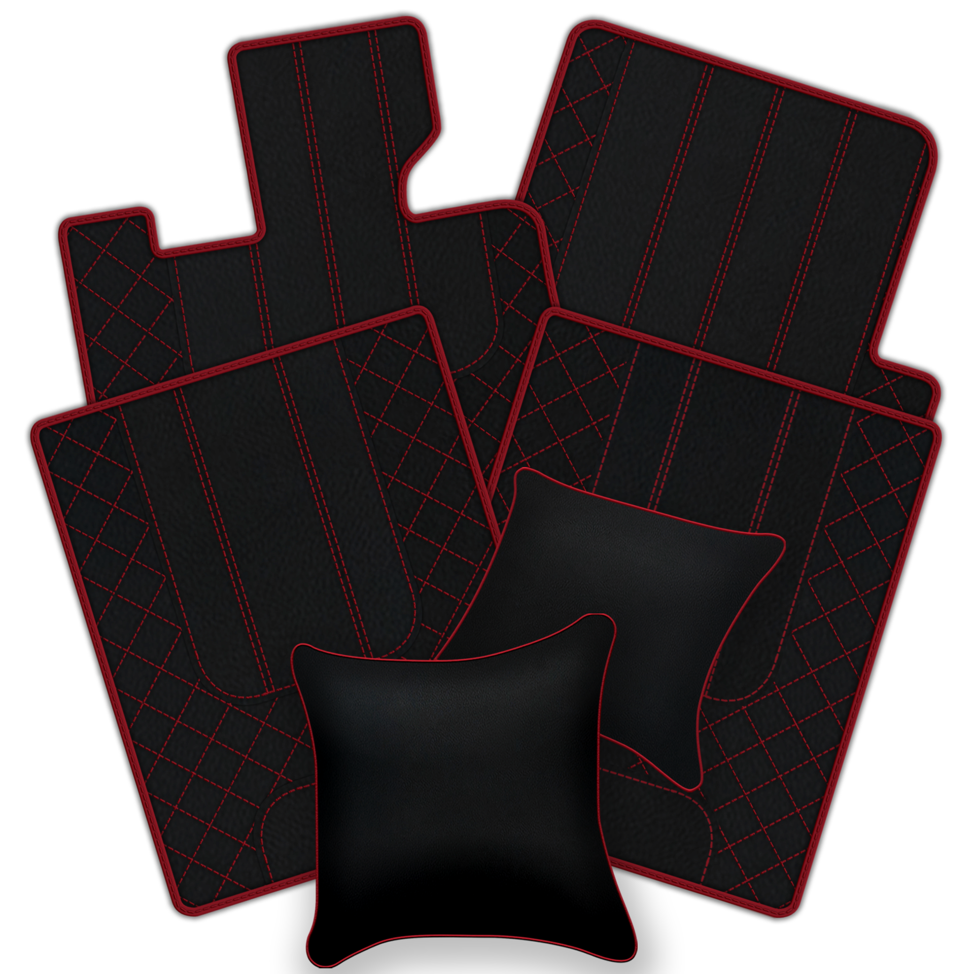 Red Floor Mats For Bentley Arnage Red Label RL (1998-2009) - AutoWin