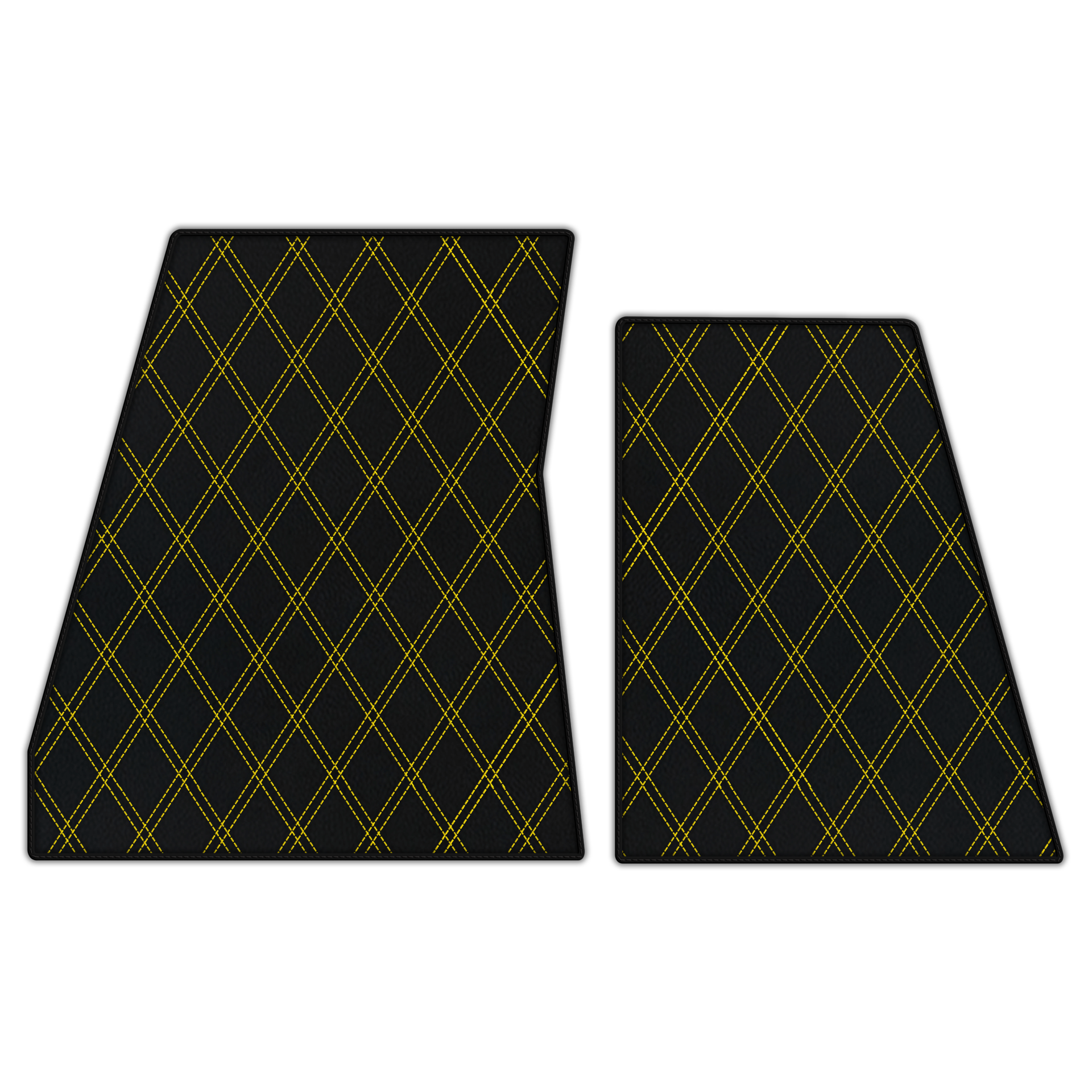 Customizable Leather Floor Mats for Ferrari F80 - Divario Pattern