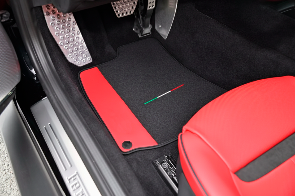 Alfombrillas azul oscuro para Ferrari Roma (2021-2024) - AutoWin.EU
