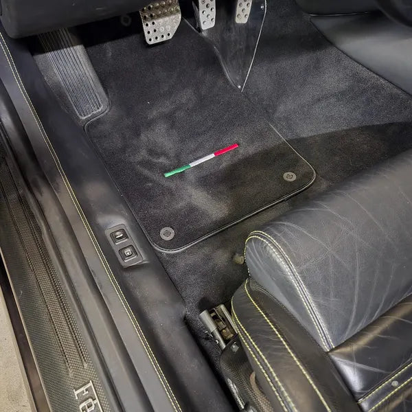 Black Floor Mats For Ferrari 599 Coupe 2006-2012 Italian Edition