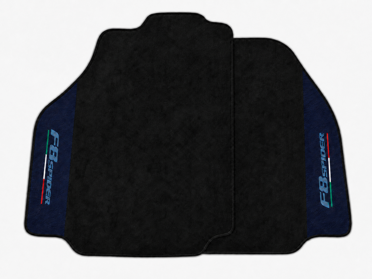 Ferrari F8 Spider Floor Mats - black trim, Set 2 pieces