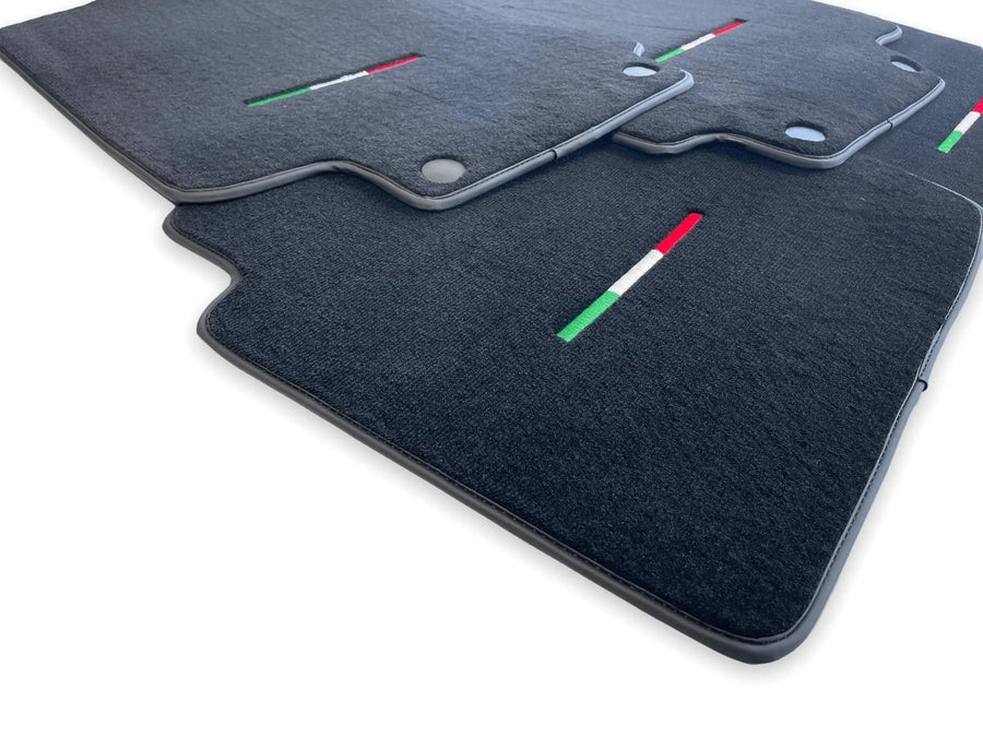 Floor Mats For Maserati GranTurismo MC Stradale (2011-2015) Black IT Edition - AutoWin