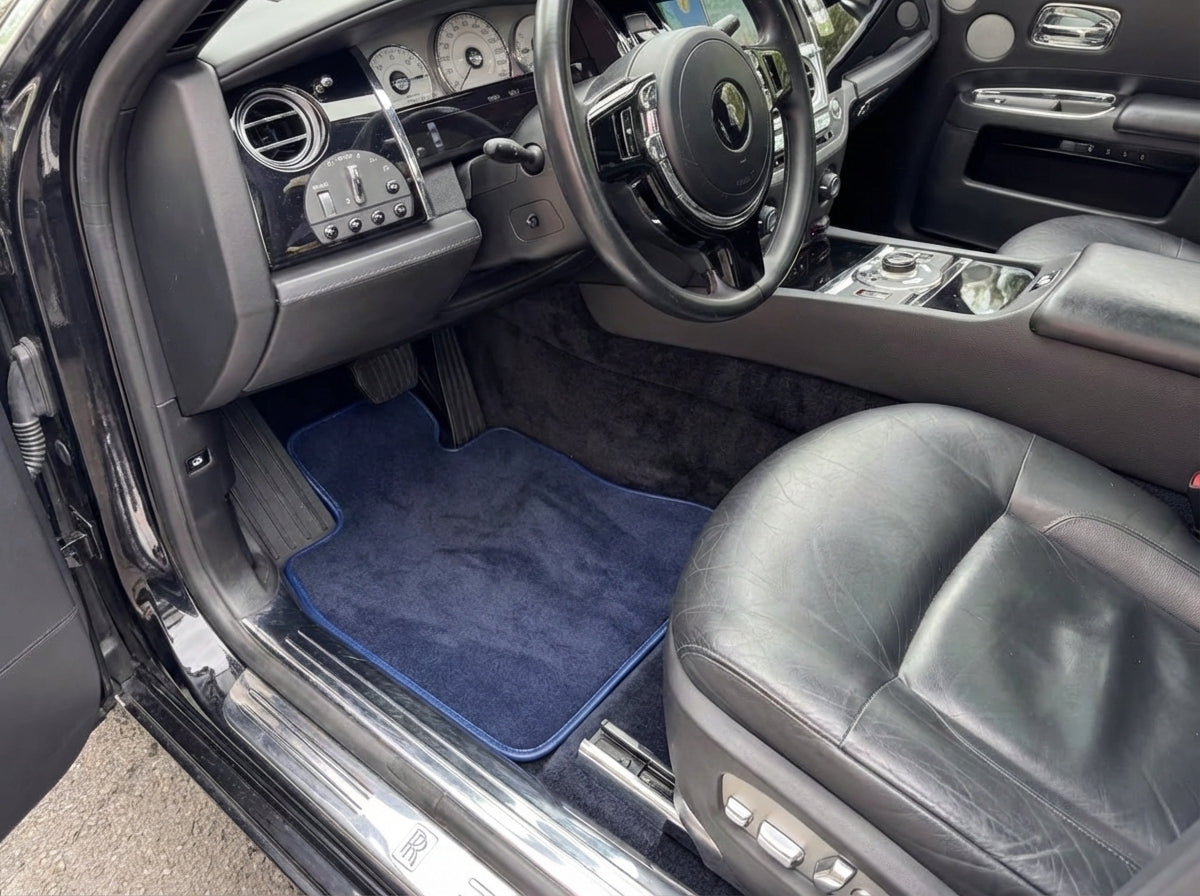Tapis de Voiture Pour Rolls Royce Ghost Série I (2010–2020) Bleu Foncé
