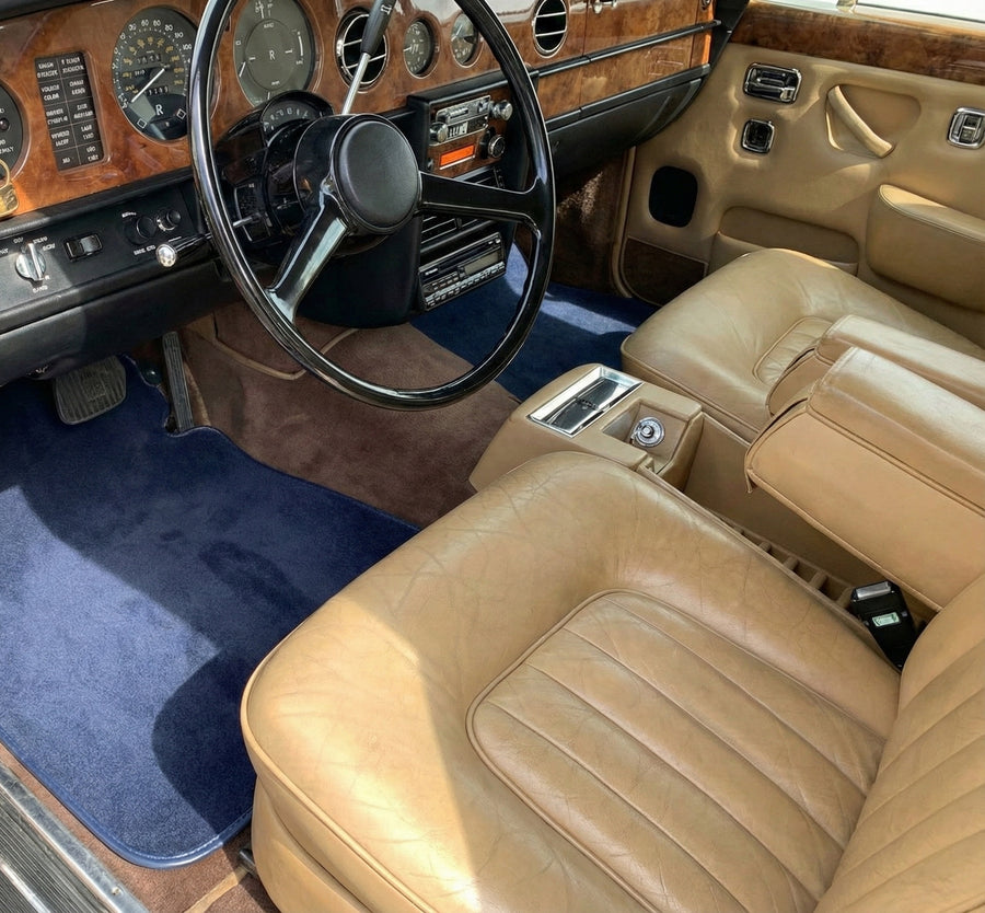 Fußmatten für Rolls Royce Shadow 1965-1977 Dunkelblau