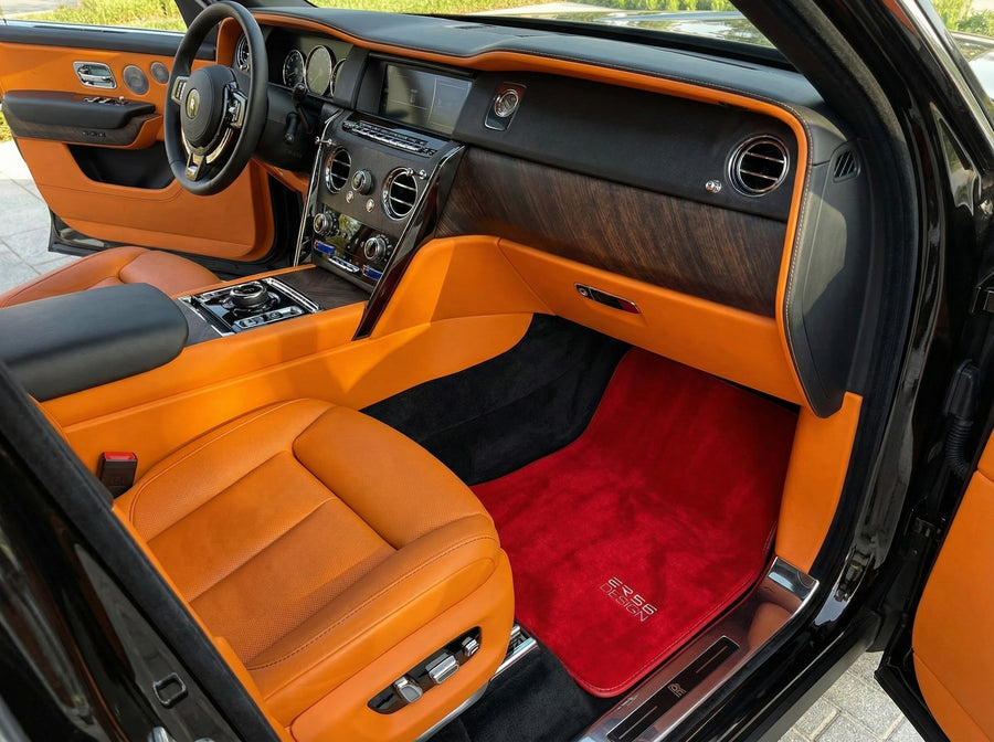 Tappetini per auto per Rolls Royce Cullinan Rr31 2018-2025 Rossi ER56 Design