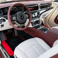 Tappetini per auto personalizzati per Rolls Royce Spectre (2023-2024) con Alcantara rossa