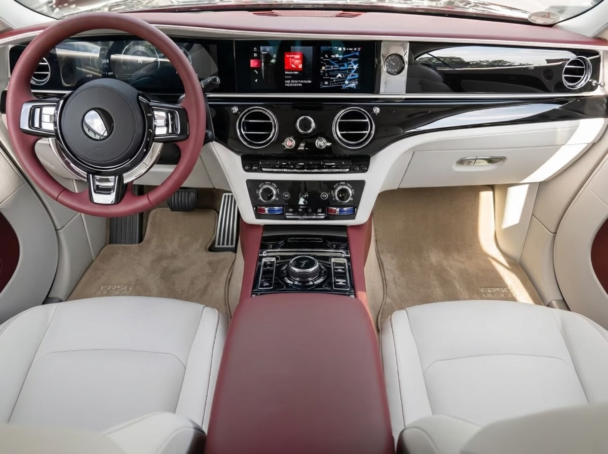 Tappetini per Auto per Rolls Royce Spectre (2023-2024) Design Beige ER56