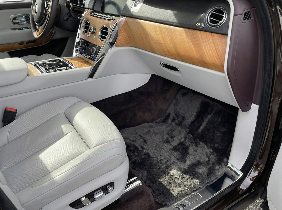 Alfombrillas de coche de piel de oveja para Rolls Royce Cullinan Rr31 2018-2025 Marca Er56 Design