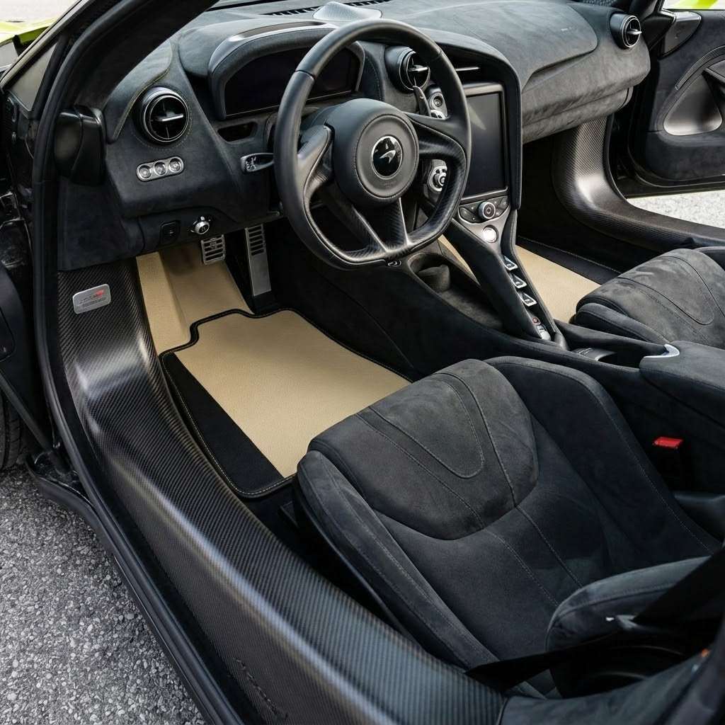 Interior look of floor mats for McLaren 750S (2023-2025)