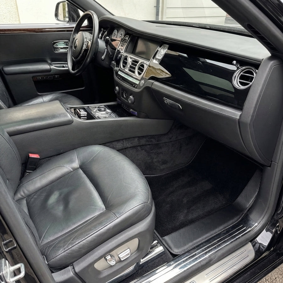 Tapis de voiture noirs sur mesure pour Rolls Royce Ghost