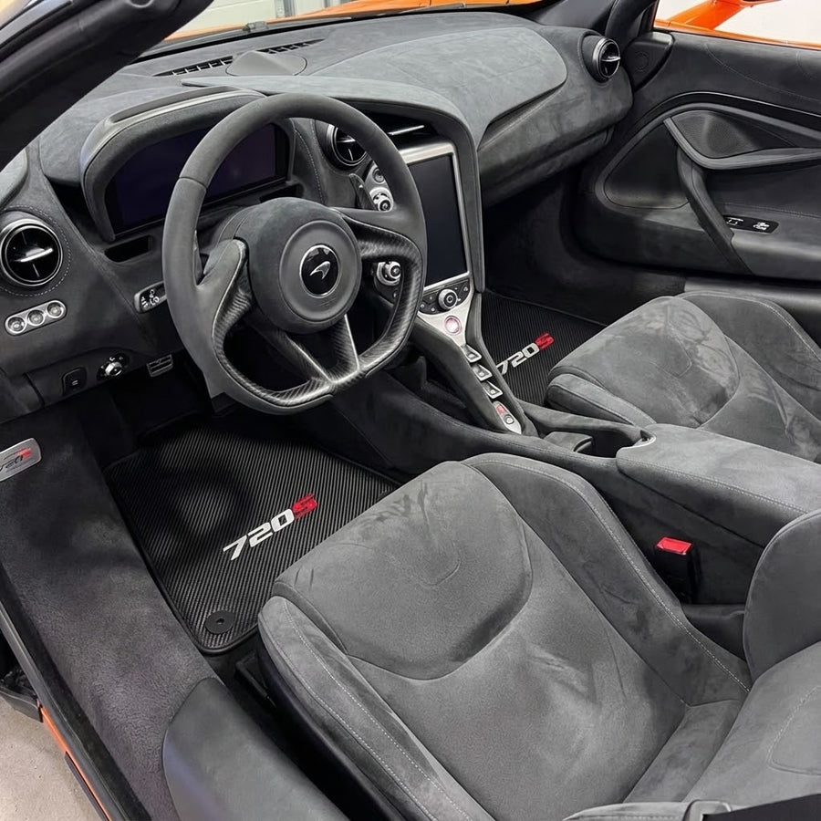 Alfombrillas de coche Para McLaren 720S Juego de Terciopelo