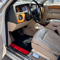 Tappetini per auto personalizzati per Rolls Royce Phantom Drophead Coupe in Alcantara rossa