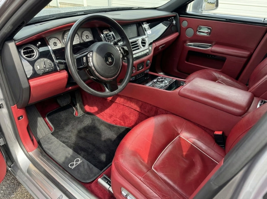 Alfombrillas de coche negras para Rolls Royce Black Badge