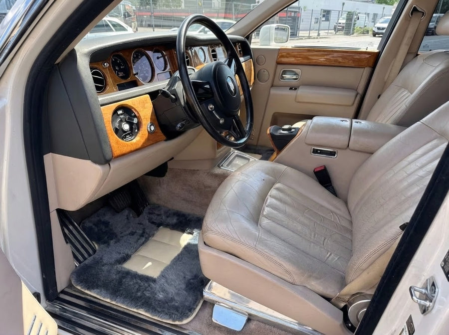 Tapis de voiture en peau de mouton pour Rolls Royce Phantom