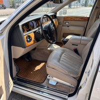 Auto-Fußmatten aus Leder mit Krokodilprägung für Rolls-Royce Phantom Sedan (2003–2016)