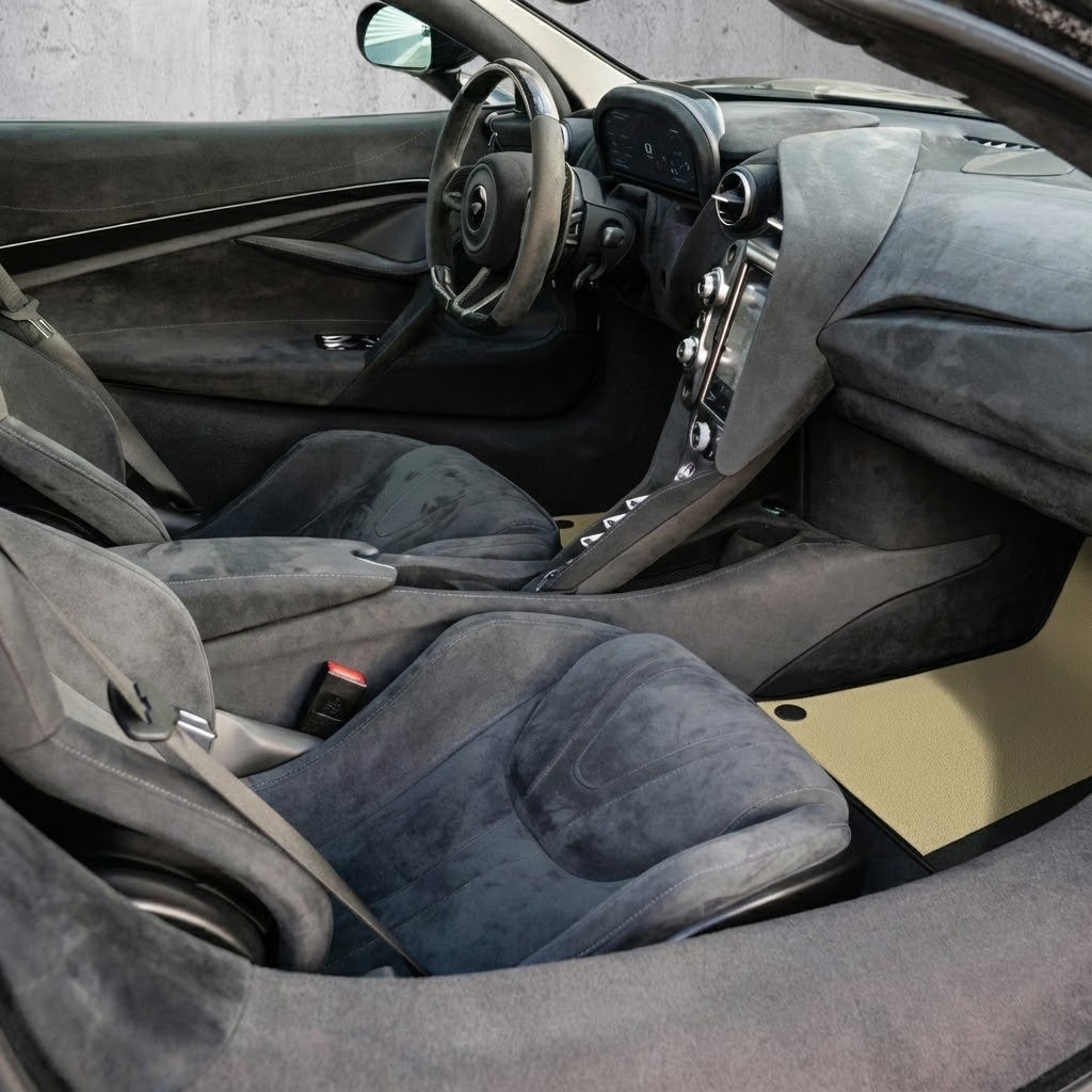 Customizable Floor Mats From Carpet With Leather for McLaren 720S (2017-2021)