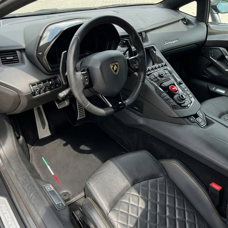 Tappetini in fibra di carbonio Su misura per Lamborghini
