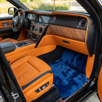 Tapis de voiture en peau de mouton bleu marine pour Rolls Royce Cullinan RR31 (2018-2025) | Design ER56