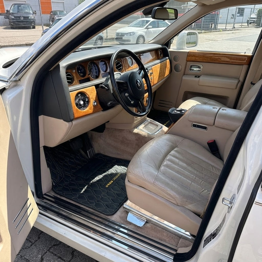 Tappetini in pelle nera per Rolls-Royce Phantom Sedan