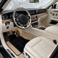 Mats de coche personalizados para Rolls Royce Spectre (2023-2024) con cuero beige