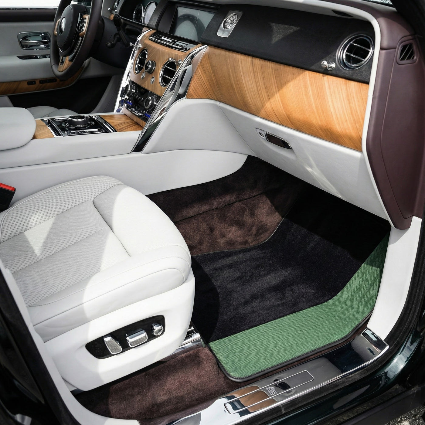 Tappetini per auto neri per Rolls Royce Cullinan (2018–2025)