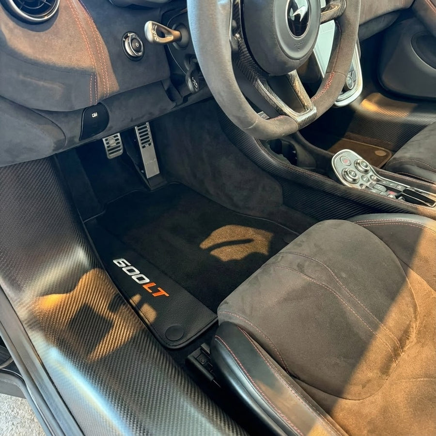 Alfombrillas de coche negras para McLaren 600 LT (2018-2020)