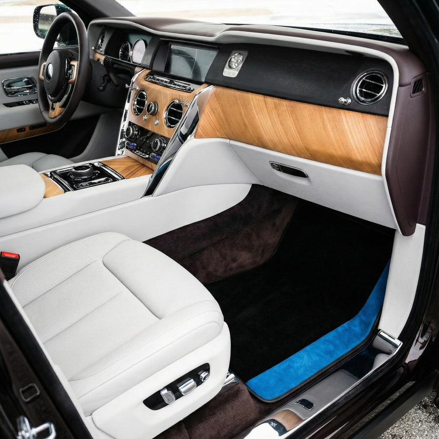 Alfombrillas de coche negras a medida para Rolls Royce Black