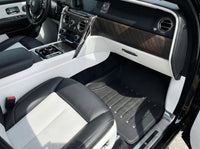 Lederfußmatten für Rolls Royce Black Badge Cullinan RR31 2018-2025, Schwarz