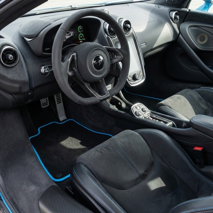 Alfombrillas de coche negras para McLaren 570S (2015-2021)