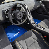 Alfombrillas azules para McLaren 650S a medida