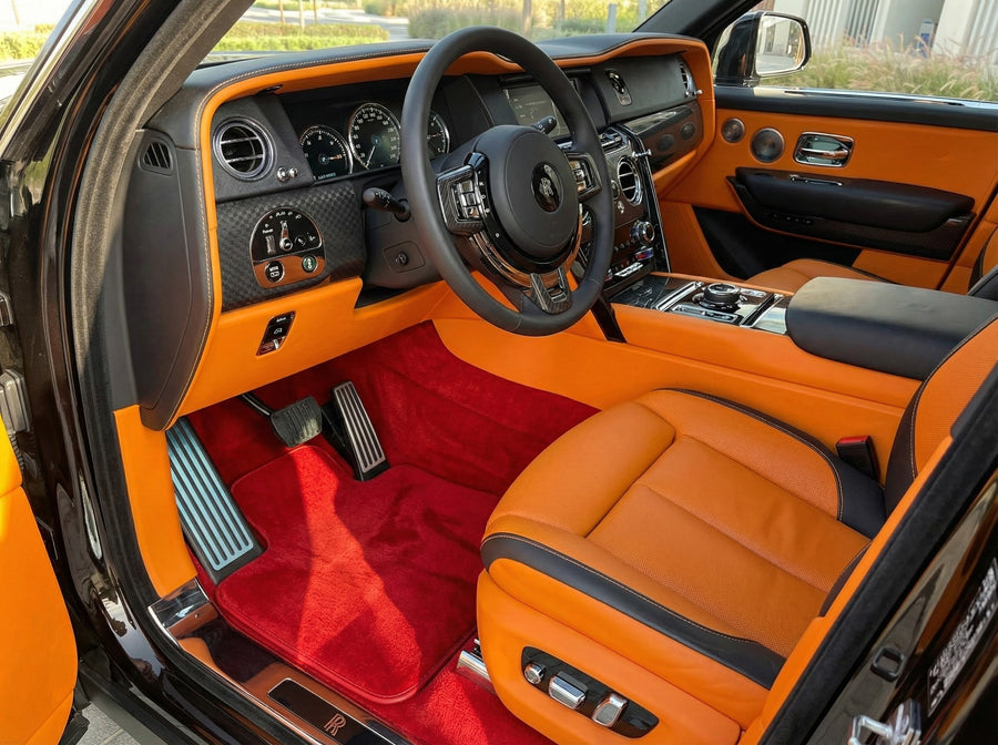 Fußmatten für Rolls Royce Cullinan Rr31 2018-2025 Rot