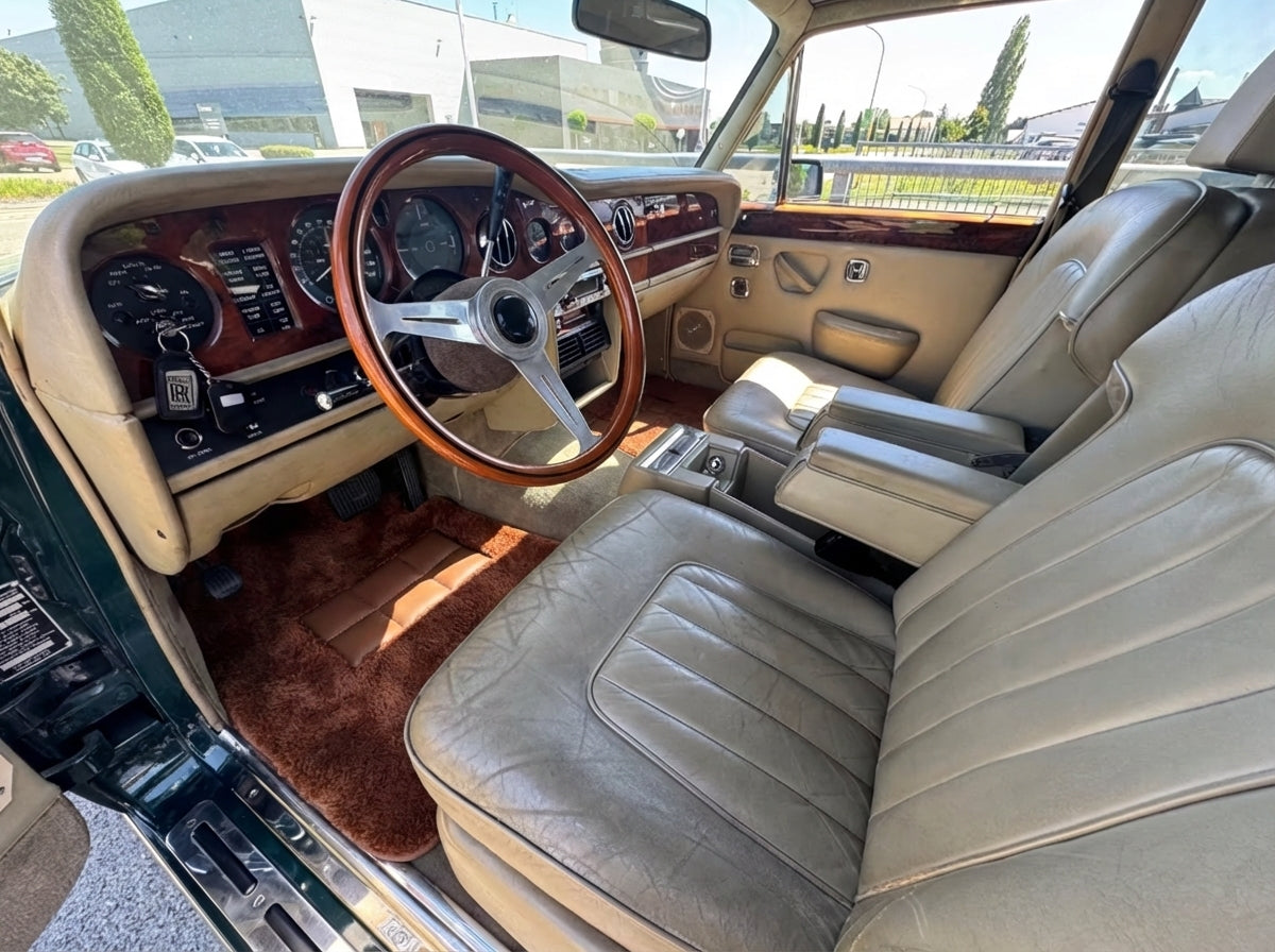 Braune Schaffell-Fußmatten für Rolls Royce Wraith 2013–2023 Er56 Design