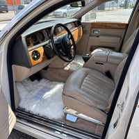 Tappetini in pelle di pecora bianca per Rolls Royce Phantom 2003–2016 Design Er56